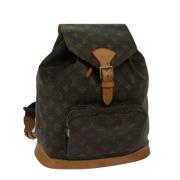 Pre-owned Canvas backpacks Louis Vuitton Vintage , Brown , Dames