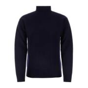 Midnight Blue Wool Sweater Jil Sander , Blue , Heren