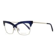 Blauw Goud Full-Rim Optische Monturen Emilio Pucci , Blue , Dames