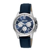 Multifunctioneel Quartz Analoog Leren Horloge Just Cavalli , Multicolo...