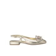 Gesp Rhinestone Platte Schoen Alma EN Pena , Yellow , Dames