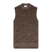 Tiger's Eye Wolblend Vest Ganni , Brown , Dames