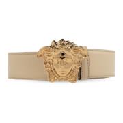 Leren riem Versace , Beige , Heren