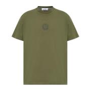 T-shirt met logo Stone Island , Green , Heren