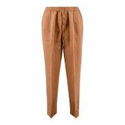 Katoenen Jogger Broek met Zakken Briglia , Beige , Dames