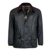 Wax Salie Jas Barbour , Black , Heren