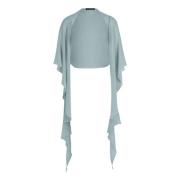 Chiffon stola met knopen vera mont , Green , Dames