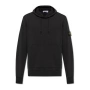 Hoodie Stone Island , Black , Heren