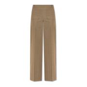 Gekreukelde broek Victoria Beckham , Brown , Dames