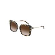 Bruin Gradiënt Frame Zonnebril Tiffany , Brown , Unisex