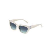 Blauwe Hemel Gradient Zonnebril Tiffany , Beige , Unisex