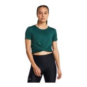 Motion Crossover Korte Mouw Top Under Armour , Green , Dames