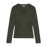 Knit Viscose bodycon sweater Patrizia Pepe , Green , Dames