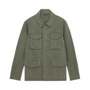 Militaire Katoenmix Veldjas Brooks Brothers , Green , Heren