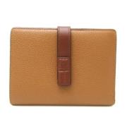 Pre-owned Leather wallets Loewe Pre-owned , Brown , Dames