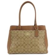 Pre-owned Canvas totes Coach Pre-owned , Beige , Dames