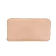 Pre-owned Leather wallets Hermès Vintage , Pink , Dames