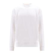 Maxi Oval-D Logo Sweatshirt Diesel , White , Heren