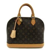 Pre-owned Canvas handbags Louis Vuitton Vintage , Brown , Dames