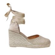 Gouden Espadrille Sandalen Damesschoenen Castañer , Yellow , Dames