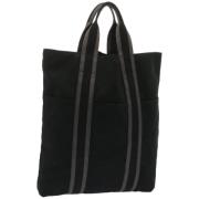 Pre-owned Canvas totes Hermès Vintage , Black , Dames