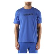 Intense Power Lounge Katoenen T-shirt Calvin Klein , Blue , Heren