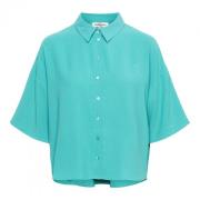 Blouse met Korte Mouwen &Co Woman , Blue , Dames