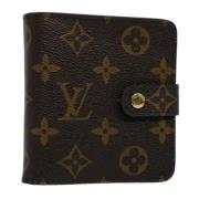 Pre-owned Canvas wallets Louis Vuitton Vintage , Brown , Dames