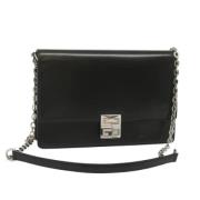 Pre-owned Leather shoulder-bags Givenchy Pre-owned , Black , Dames