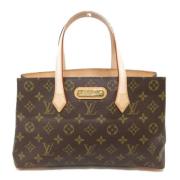 Pre-owned Canvas handbags Louis Vuitton Vintage , Brown , Dames