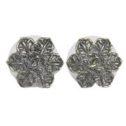 Pre-owned Metal earrings Chanel Vintage , Gray , Dames