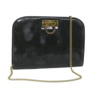 Pre-owned Leather shoulder-bags Salvatore Ferragamo Pre-owned , Black ...