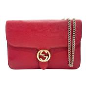 Pre-owned Leather gucci-bags Gucci Vintage , Red , Dames