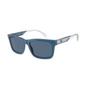 Blauw Montuur Blauwe Lens Zonnebril Emporio Armani , Blue , Unisex