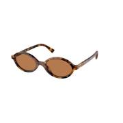 Stijlvolle zonnebril bruine lenzen Miu Miu , Brown , Unisex