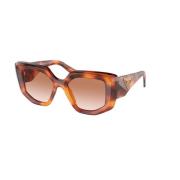 Bruin Gradient Zonnebril Prada , Brown , Dames