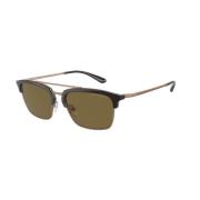 Bruin Frame Donkerbruine Lenzen Zonnebril Emporio Armani , Brown , Uni...