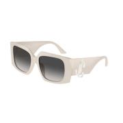 Stijlvolle zonnebril met grijs verloopglas Jimmy Choo , White , Unisex