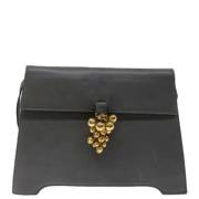 Pre-owned Leather shoulder-bags Salvatore Ferragamo Pre-owned , Black ...