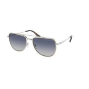 Zilverblauwe Gradient Sonnenbril Michael Kors , Gray , Unisex