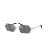 Gouden Montuur Donkergrijze Lens Zonnebril Ray-Ban , Yellow , Dames