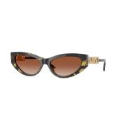 Bruin Verloop Zonnebril Carey Frame Versace , Brown , Unisex