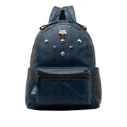 Pre-owned Canvas backpacks MCM Pre-owned , Blue , Dames