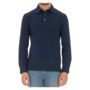 Blauw Polo Shirt Katoen Piqué Ballantyne , Blue , Dames