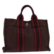Pre-owned Canvas handbags Hermès Vintage , Multicolor , Dames