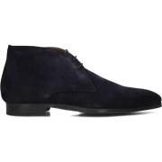 Heren Veterschoenen Donkerblauw Suède Magnanni , Blue , Heren