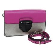 Pre-owned Leather shoulder-bags Prada Vintage , Pink , Dames