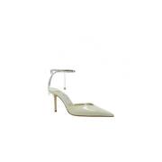 Ivoor Patent Leren Slingback Pumps Jimmy Choo , Beige , Dames