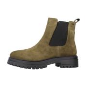 Stijlvolle Chelsea Boots met Iridea Design Geox , Green , Dames