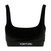 Fluweel Scoop Neck Mouwloos Ondergoed Tom Ford , Black , Dames